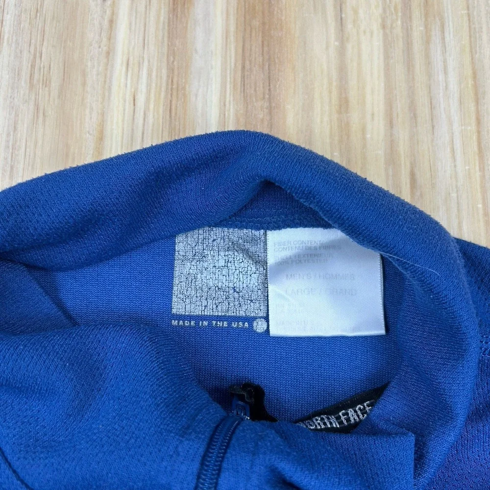 VTG The‎ North Face Men's Long Sleeve 1/4 Zip Base Layer Logo Hiking USA Made